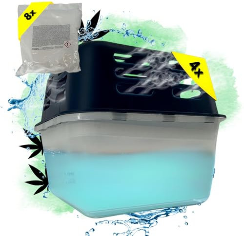 TronicXL 8 deshumidificadores + 16 paquetes de recarga para Growbox Grower Grower Grow Accesorios Caja Cajas Granulado Deshumidificador de habitación Deshumidificador Tienda de campaña Tiendas de