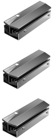 Artibetter 3pièces Dissipateur Thermique Ssd Aluminium Argenté Refroidisseur Passif Pour Disque Dur Solide Avec Pâte Thermoconductrice