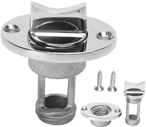 316 Edelstahl Marine Ablassschraube 25mm Garboard Ablassstopfen mit O-Ring | Polierte Edelstahl Ablassöffnung rostfeste Bootsablassschraube für Boote Yachten Kajaks Wassersportzubehör vibrationssicher