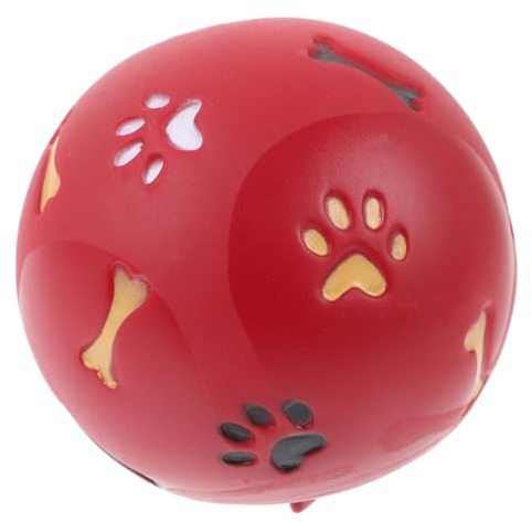 Toddmomy Bola De De Comida para Perros Juguete Olor Leche Juguete Educativo para Entrenamiento Pequeño Color Rojo Pelota Fugas De Olor