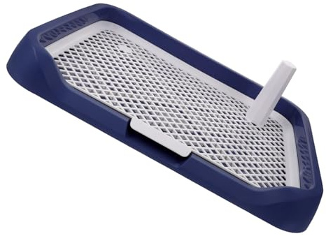 MUELODSIC Plateau Toilette Chien Plastique Bac Multifonction Urinoir et Bac à Sable Grand Format pour Petits et Moyens Chiens Facile à Nettoyer Démonter Accessoire Hygiénique pour Dressage