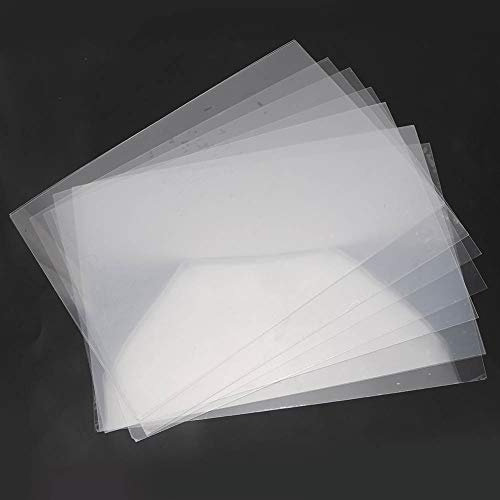 Fafeims Schrumpfpapier, 0,3 Mm Transparente Schrumpffolie ohne Schleiffläche für die Herstellung von Schlüsselanhängern Zum Selbermachen (0,3mm transparent - nicht poliert 20x29cm)