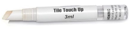 V-Fix Tile Touch Up Paint Pen – Scratch & Chip Repair for Ceramic & Porcelain Tiles, Water-Based - 3ml (White)
