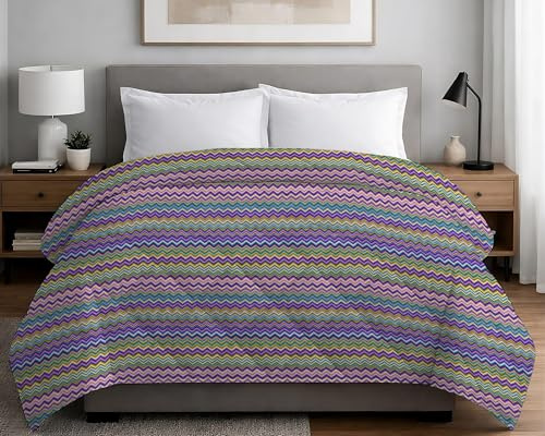 Tata Home Trapuntino Primaverile Estivo Singolo Copriletto Autunnale Trapuntato Imbottito Mezza Stagione Fodera 100% Cotone Extra Morbido Made in Italy Colore Lilla Mod. Baia