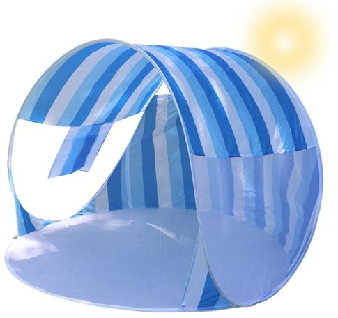 Tente de Plage Parasol de Plage 2-3 Personnes Pliable Protection UV | Tente de Plage Facile à Monter Pour Parc Camping Pique-Nique Sorties Jardin Pelouse