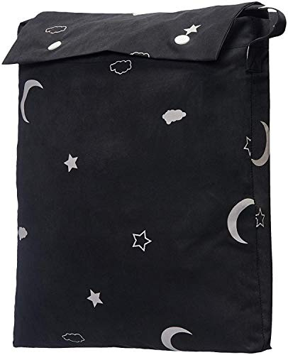 Amazon Basics Portable Room Darkening Blackout Curtain Shade with Suction Cups, Noise Reduction, 50W x 78L, Moon and Stars, 1-Pack