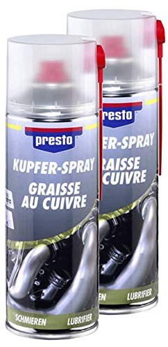 Presto 2X Kupfer-Spray Kupfer Spray Schmiermittel Schmierung 400 Ml 306383
