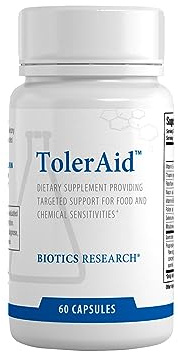 Biotics Research TolerAid – Designed and Clinically Tested by Dr. Mark Force, Supports Healthy Functioning of Liver Detoxification Pathways, Urea Cycle, Methylation. Vitamin E, Riboflavin 60 Capsules