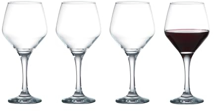 Ravenhead Majestic - Juego de 4 copas de vino tinto (42 cl)