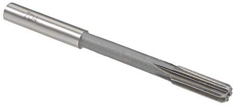 sourcing map Chucking Reamer 7mm, H8 HSS Lathe Machine Reamer 6 Straight Flutes, Round Shank Milling Cutting Tool, Metric Reaming Drill Bit for Stainless Steel Metal Hole