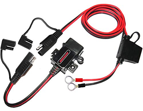 MOTOPOWER 3.1Amp USB Charger Kit con SAE Tappi connettore per Telefono Tablet GPS Ricarica su Moto