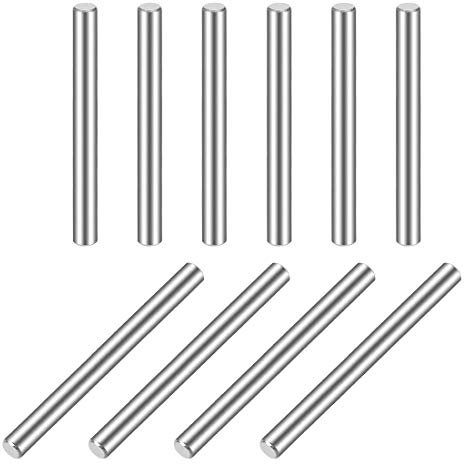 10 Stück 4 mm x 55 mm Stift Dübel 304 Edelstahl Regal zylindrisch Halterung Pin Befestigung Elemente Silber