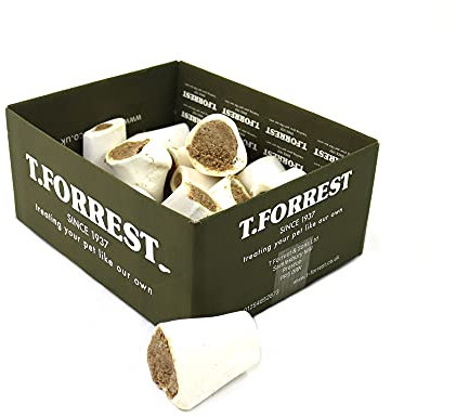 T.Forrest Air-Dried 3 Chicken Filled Bones for Dogs (15 Pack) - 100% Natural, Long-Lasting, Grain-Free & UK Made
