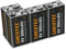 4 Stück Shentec 9V Akku 800mAh 9V Block Batterien Wiederaufladbare Batterien 6F22,Lithium-ion 9 Volt Aufladbare Akkubatterien mit geringer Selbstentladung & Lange Lebensdauer
