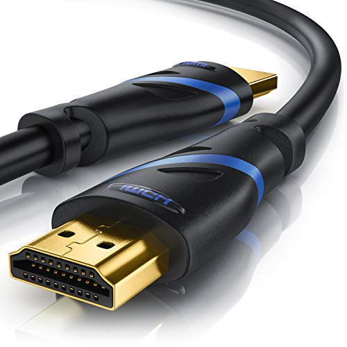 CSL - Cable HDMI 8k 2.1, 3 m, 8K a 60 Hz, 120 Hz, 4K @ 240 Hz, 48 Gbit/s, HDMI 2.1, 2.0a, 2.0b, 3D, Ethernet de Alta Velocidad, HDTV, UHD II, Dynamic HDR-10+, eARC, tasa de actualización Variable VRR