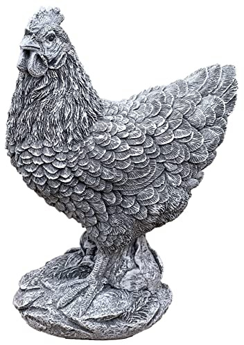 stoneandstyle Steinfigur Huhn Henne lebensecht frostfest Steinguss