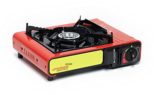 ROTHENBERGER Industrial Campingkocher | Kartuschenkocher | Gaskocher inkl. Piezozündung | im Koffer