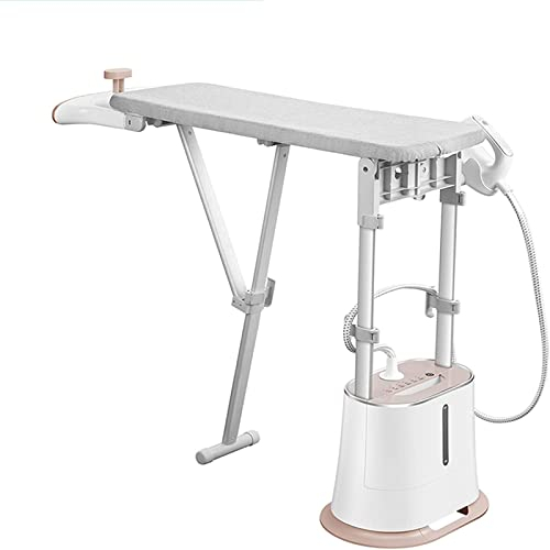 VELLOW Ferro da Stiro Combinato Professionale e vaporizzatore for Indumenti con Serbatoio 'Acqua da 2 Litri, ASSE da Stiro Integrato e Appendiabiti Ferro da Stiro Portatile for Piccole Famiglie
