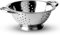 Stainless Steel Colander with 2 Handles, Colander Sieve, Straining Base and Draining, for Pasta/Vegetable/Spaghetti/Fruit, Dishwasher and Rust Proof, Size: 24cm (Silver)