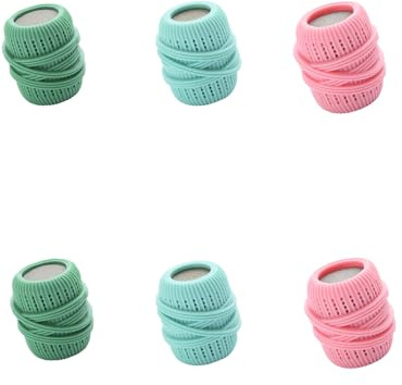 RGNHDQD Washing Machine Laundry Ball,Automatic Liquid Fabric Softener Dispenser Laundry Balls For Washer Refillable,Removal Washer Ball Dryer Washing Laundry Washing Sponge Household Substitute (A,6)