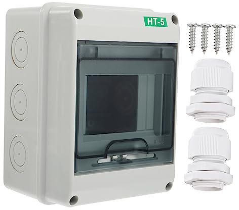 Gadpiparty Scatola Di Distribuzione Plastica Per Esterni Ht Design Pratico e Resistente Installazione Facile Protezione Elettrica Per Progetti Esterni