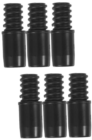 Zerodeko 6pcs Threaded Tip Replacement Adapter for Mop Handle Compatible Poles Easy Installation for Brooms and Cleaning Tools