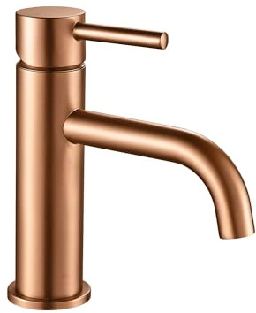 REA Bathroom Faucet Lungo Low Brush Copper WASHBASIN TAP Made of HIGH Quality Brass