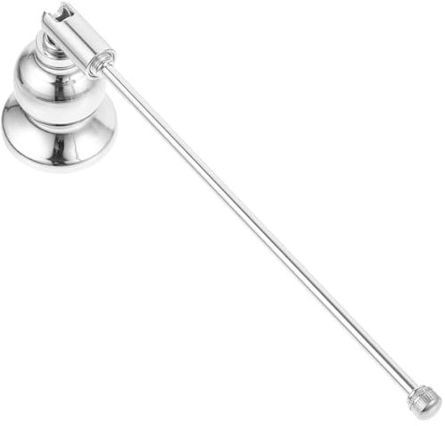 Alipis Candle Extinguisher Bell Snuffer Metal Long Handle Small Extinguisher Cap Multi-use for Candles