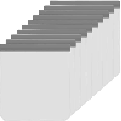 Bremorou Lot de 10 sacs de congélation réutilisables en silicone - 22 x 20 cm - Avec fermeture éclair - Pour ranger les légumes, le lait, les collations
