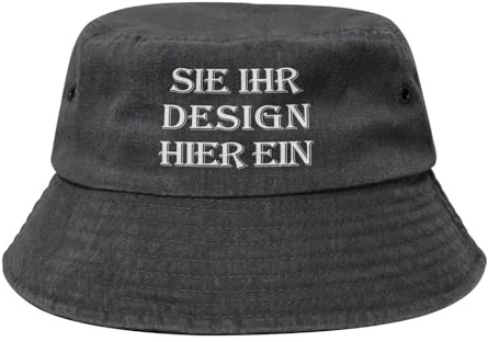 MOSGDBV Fischerhut personalisiert Bucket Hat für Damen – Selbst gestalten Sie Ihr eigenes Design mit Text, Logo oder Foto Sonnenhut– Perfekt für den Sommer, Reisen und Freizeit