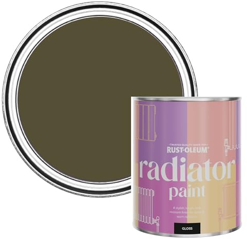 Rust-Oleum Heat-Resistant Radiator Paint in Gloss Finish - Greencroft 750ml