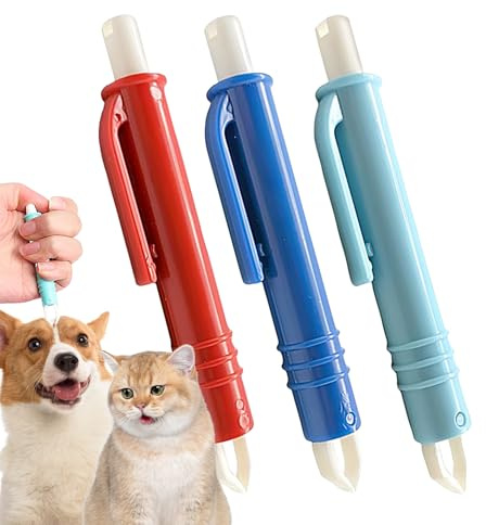 JIEBWCHA Extracteur De Tiques Pour Chiens - 3 Pincelles Répulsives Anti-Tiques - Accessoires Multifonctions pour Soins Animaliers, Outil de Nettoyage Rapide Portable pour Extérieur Voyage Camping