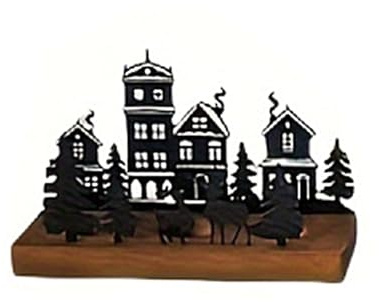 Elegant Tealight Holder In Wood And Metal Christmas Centerpieces Advents Arrangement Wood Holders