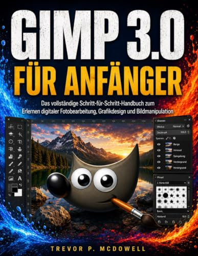 GIMP 3.0 FÜR ANFÄNGER: Das vollständige Schritt-für-Schritt-Handbuch zum Erlernen digitaler Fotobearbeitung, Grafikdesign und Bildmanipulation