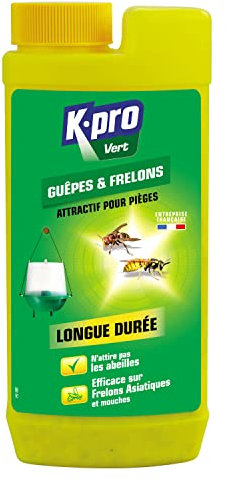 K.pro Vert - Attractif Piège à Guêpes - Longue Durée - N'attire pas les Abeilles - Efficace sur Frelons Asiatiques et Mouches - Techniques Professionnelles - 375 g, Inconnu