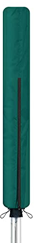 Flatro Rotary Washing Line Cover Waterproof Fabric with Zip - 165x15cm Durable Rotary Outdoor Clothes Dryer Cover - Protective Weather Resistant Small Parasol Cover for Garden Dryer and Airer (Green)