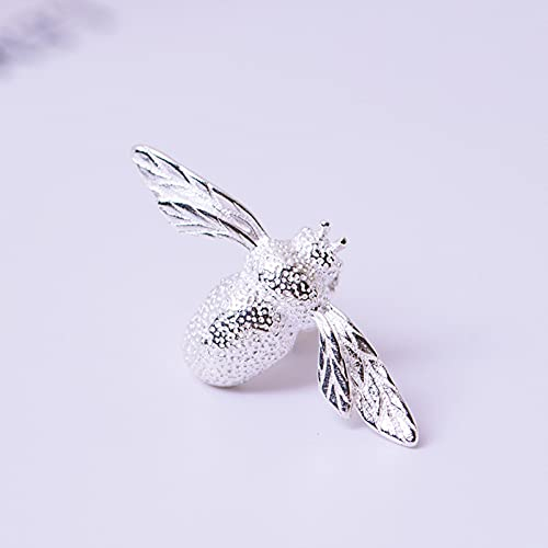 hcma 925 Sterling Silver Vêtements Accessoires Creative Mignon Abeille Broche Hommes Et Femmes Tempérament Mode Insecte Collier Pin