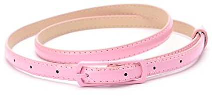 Stevenurr Damen dünner Ledergürtel Dornschließe Gürtel für Kleider Damen Gürtel 105cm schmaler Gürtel Bekleidungszubehör