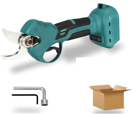 OUTFYT Ciseaux électriques Rechargeables sans Fil, 30MM, balais, cisailles de Taille, Outil Jardinage d'arbres, d'élagage Branches,Série Professionnelle(No Battery)