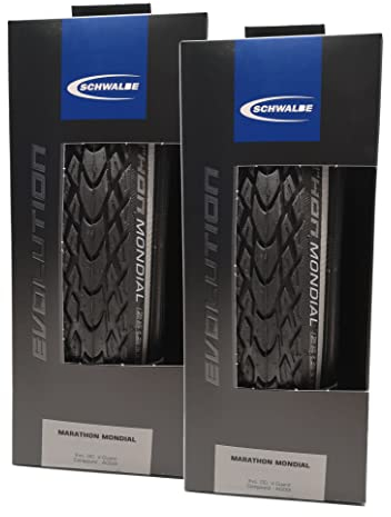 2X Schwalbe Marathon Mondial 42-622 Faltreifen DoubleDefense 28x1.60 Mantel