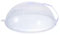 BSTCAR Ø27cm Cubierta de Microondas con Asa, Microondas Transparente Protector de Salpicaduras/Tapa, Microondas Cubierta de Alimentos, para la Protección contra Salpicaduras/Protección(Transparente)