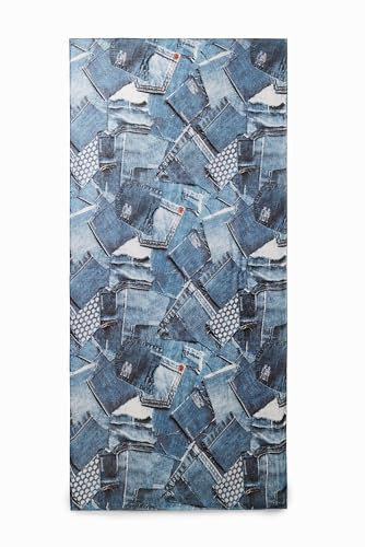 Desigual Women's Fou_Denim Rectangle, Blue, One Size