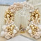 kit arco palloncini Compleanno Beige, arco per palloncini oro e bianco, Ghirlanda Palloncino Beige per baby shower, compleanno, battesimo bimbo, decorazioni prima comunione, matrimonio, addobbi laurea