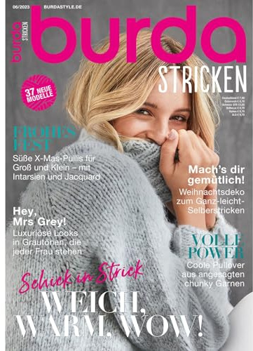 burda stricken Strickmagazin 6/2023 - Weicher Winterstrick| 37 Anleitungen