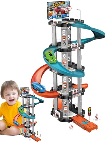 Parkhaus Für Kinder | Spielzeugautogarage | Parkplatz Garage Spielzeugset | Parkgarage Für Kinder Ab | Garage Parken Abenteuerspielzeug | Für Kinder, Jungen, Mädchen Von 3 Jahre