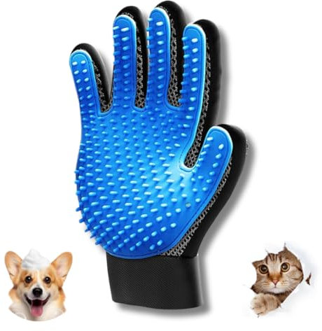 Genérico Guante Cepillo para Gatos Perros o Mascotas - Quita Pelos Peine Manopla Quitapelos de Gato o Perro Pelo Corto o Largo | Elimina el Pelaje de Forma Suave