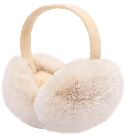 VUCDXOP Orejeras para mujer, orejeras de invierno de forro polar peludo, plegables, resistentes al viento, térmicas, calentadores de orejas, accesorios para la cabeza para mujeres, hombres y niñas