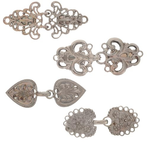 Operitacx 4stücke Vintage Pullover Clips Schal Kragen Brosche Clips Strickjacke Shirts Kleid Damen Retro Cardigan Hemd Für Partys Geburtstage Festivals Konzerte Zeremonien Hochzeiten