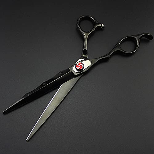 Professionelle Haarschneideschere, 7 Zoll, professionelle Linkshänder-Haarschere aus japanischem 440C-Stahl mit Laserdraht, Schneideschere, Effilierschere für den Friseur