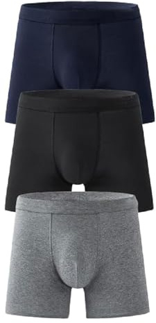 3 Stück Octipa Men's Ultra-Absorbent Incontinence Boxer Briefs, Octipa Inkontinenz Pants Männer, Herren-Boxershorts für Inkontinenz, Komfortable, atmungsaktive Waschbar-Unterwäsche für Männer (L)